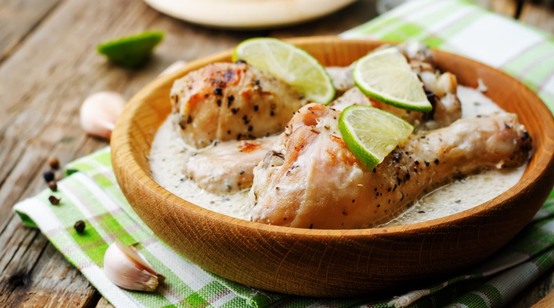 Poulet au citron vert et au coco